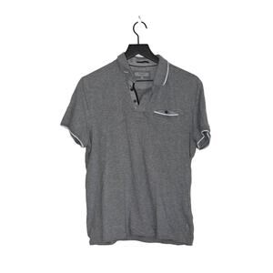 Ted Baker Gray Collared Button Polo T Shirt Size 4